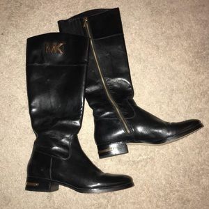 Michael Kors Black Riding Boots/Tall Boots